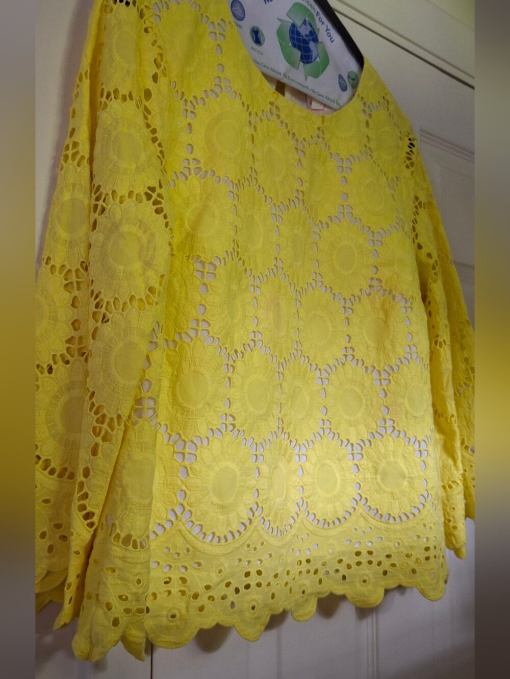 Lilly Pulitzer Caroline Pinwheel Yellow Blouse